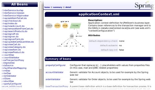 Sample output showing a JPetStore page